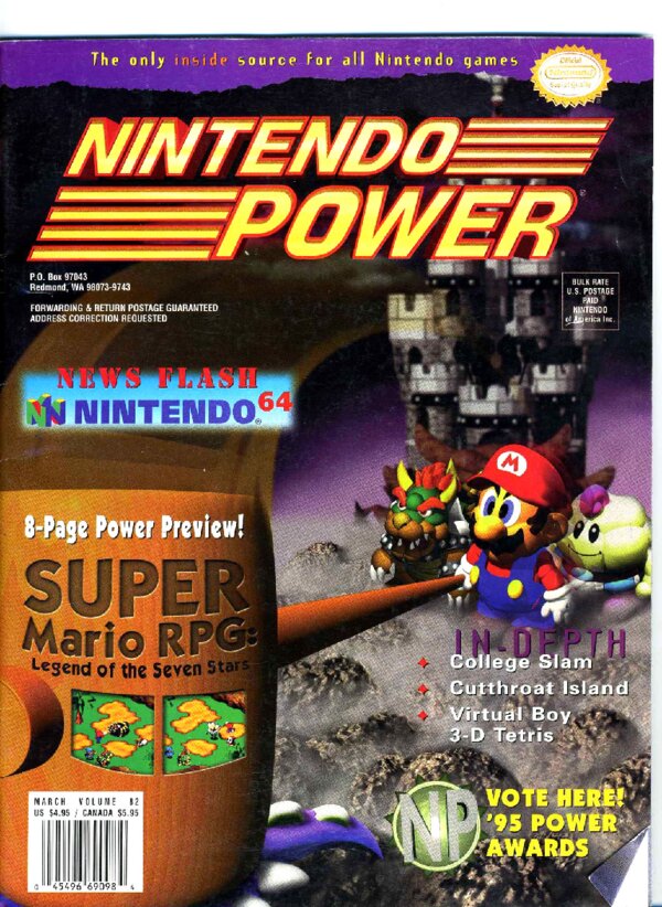 Nintendo Power Issue 082 (March 1996) cover